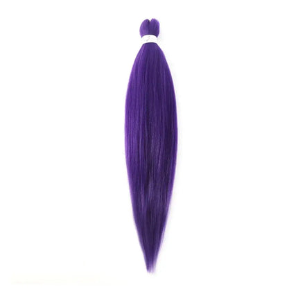 26inch Pre Stretched Easy Braid Hair Synthetic Ombre Jumbo Braiding Hair Extension Braid Hair Pink Purple African Woman