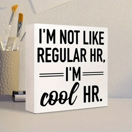 1pc, Country Humor Human Resources Canvas Prints Wall Art Decor Desk Sign I'm  Cool HR Poster Artwork Home Office Decor Decor