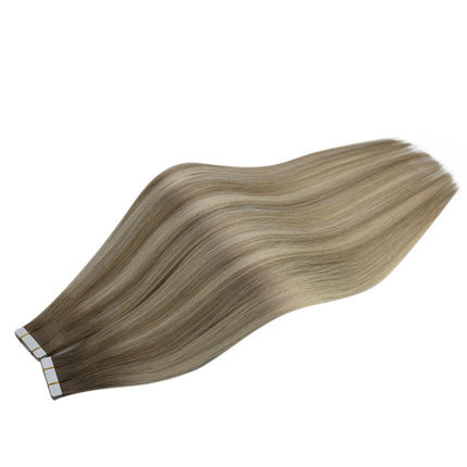 [12 Months] Ugeat Invisible Tape in Human Hair Extensions 10A Grade Seamless Skin Weft Injection Virgin Tape in Hair 2.5G/Pieces