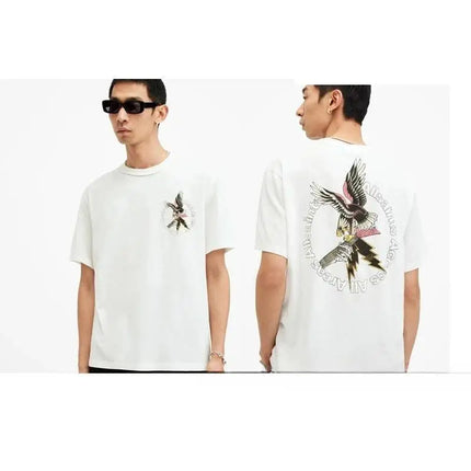 European Style Sport Casual Cotton T-Shirt All SAI Brand Round Neck Short Sleeve Unisex Summer Breathable Printed T-Shirt