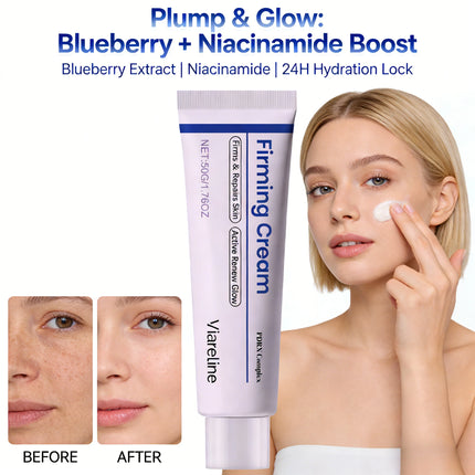 Blueberry Niacinamide Moisturizing Cream Delicate Facial SkinHydrating Light and Easy Absorption Hydrating Collagen Care Cream