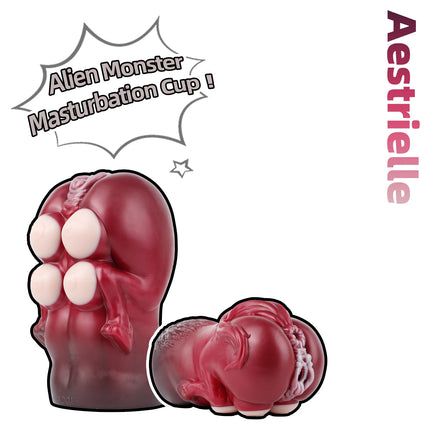 SHAZ Realistic Horse Vagina&Anal Two Channel Stroker, Skin-Friendly Silicone Onahole, Penis Training Stimulator, Sex Toy for Men