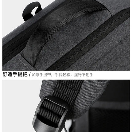 Fashion Expandable USB Laptop Waterproof Backpack Men Business School Backpack  Large Capacity Travel Backpack