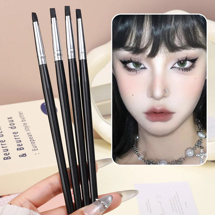 1/5pcs Silicone Eyeliner Brushes Professional Eye Beauty Tool Eyebrow Contour Details Painting Makeup Applicator Cosmetic Brush