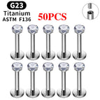 50PCS Silver Color 3 / China Mainland / 1.2x10x4x3mm