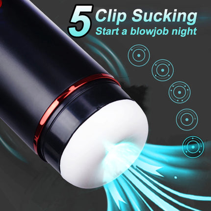 Automatic Male Masturbator Cup Sucking Vibration Blowjob Real Vagina Pocket Pussy Penis Oral Sex Machine Adults Toys For Man 18+