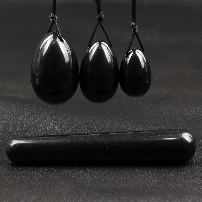 Wholesale Drill Jade Egg Set Quartz Massage Wand Crystal Stone Yoni Ball Pelvic Kegel Exercise Tool Tightening Vaginal Muscle