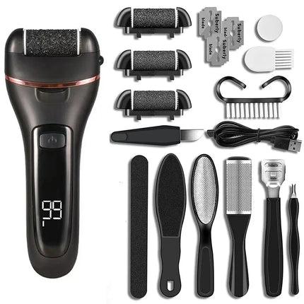 Electric Sandpaper Foot Grinder Pedicure Tool, Portable Dead Skin Hard Callus Remover for Heels Professional Foot Care Supplies