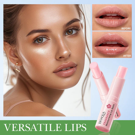 BIOAOUA Sakura Moisturizing Lip Balm Lasting Moisturizing Lipstick Temperature Change Color Lip Care 1/2Pcs