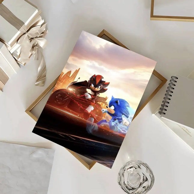 Sonic Self-adhesive Poster Sticker Waterproof / Sonic Self-adhesive Poster Sticker