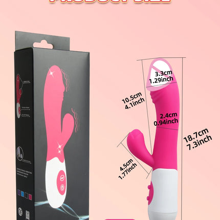 Powerful Rabbit Vibrator Dildo Dual Vibration G Spot Clitoris Stimulation Masturbators Vaginal Massager Adult For Women Sex Toys