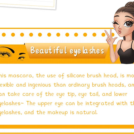 3D Waterproof Curling Mascara Liquid Fiber Black Eyelashes Brush Long Lasting Natural Eye Makeup Extension Fixed shape