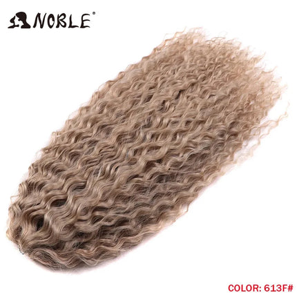 Noble 24Inch 300g Crochet Hair Curl Hair Water Wave Ombre Blonde Twist Crochet Hair Braid Hair Deep Wave Braiding Hair Extension
