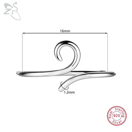 ZS 1PC 16G 925 Silver Inner Hook Outer Hook Eyebrow Ring Spiral Bridge Nose Stud Helix Earring Gold Color Cartilage Piercing