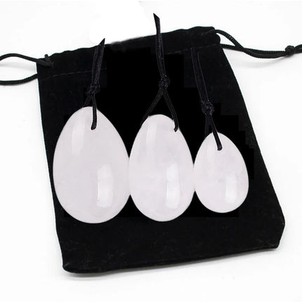 3pc/4pc Yoni Egg Women Kege Exercise Ball Set Natural Jade Stone Yoni Wand Train Pelvic Muscles Vaginal Massage Wellness Health