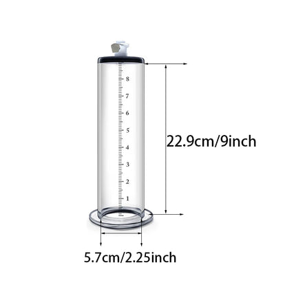 Acrylic Penis Pump Accessories Vacuum Penis Enlargement Device Masturbation Vacuum Pump Flange Pump Penis Cylinder Set Sex Toys