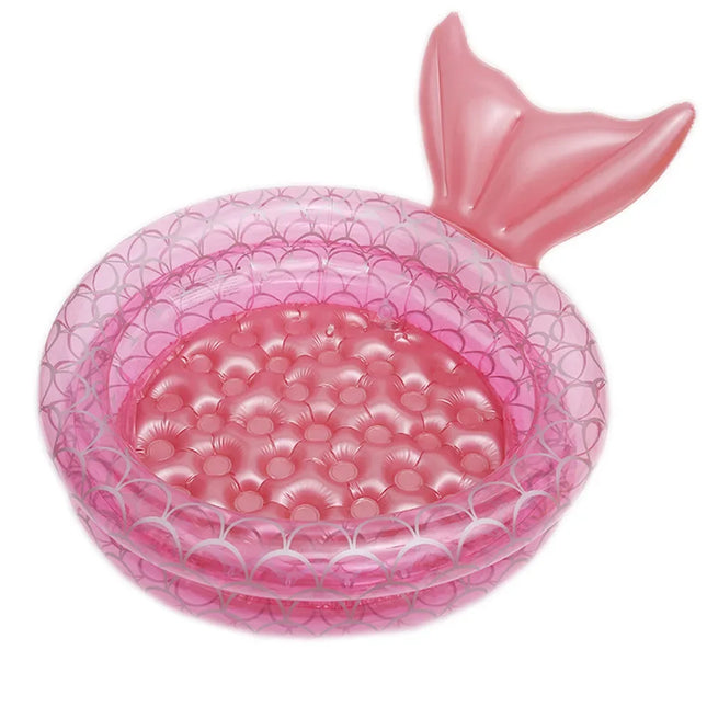 Thickened PVC Inflatable Toys Pool Indoor Outdoor Children Ocean Ball Pool Mermaid Shape Summer Inflatable Toys for Kids Adults