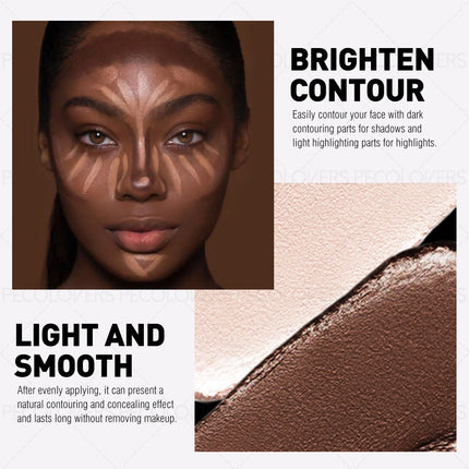 1PC Highlighting Contour Stick, Dual Use for Nose Contour and Three-dimensional Makeup, Anti-smudging, Convenient and Durable