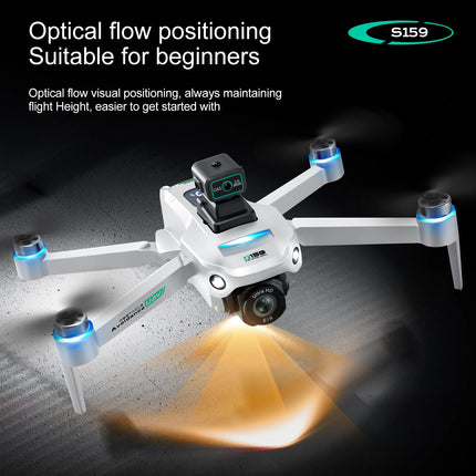GPS Brushless Drone Dual Camera 5G Transmission 2KM Range Optical Flow Hover Intelligent Follow Drop Resistant Aerial RC Drone