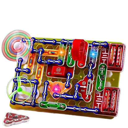 2025 New STEM Education Building Blocks Toy Set - Electronic Science Experiment Physics Technology Boy's Birthday Gift