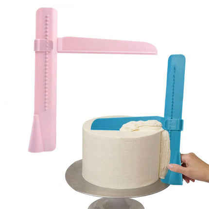 BCMJHWT Cream Scraper Irregular Teeth Edge Spatulas Cake Baking Scraper Fondant Cake Slicer Pastry Cutters Tools DIY Decorating