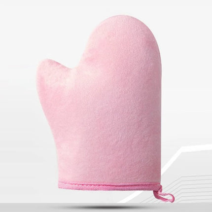 Body Lotion Glove Self-Tanning Mitt Double-Sided Prevents Sticky Hands Applicator Quick Dry Flocking Glove Makeup Applicator