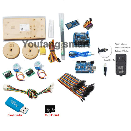 Draw Wall Painting Robot with Cable Plotter For Arduino Robot Maker Project Kit Polar Graph with Motor Programmable Toys DIY Kit