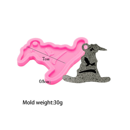 1pc Resin Magic Series Epoxy Keychain Silicone Molds Casting, DIY Fondant Cake Chocolate Mould