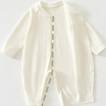 Newborn Baby Jumpsuit Spring and Autumn Sleepwear Pure Cotton Newborn Clothes 0-18 Months Newborn Boys and Girls Jumpsuit Romper