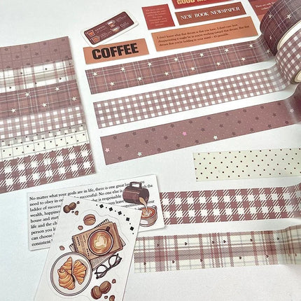 MINKYS 6pcs/lot Kawaii Decorative Tape Set Cute Bear Washi Tape Pack School Stationery