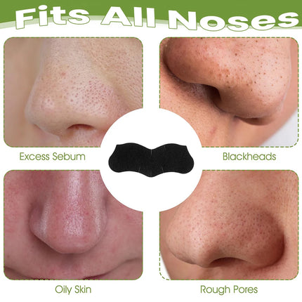 100-10pcs Bamboo Charcoal Tearing Nasal Mask Paste Can Quickly Remove Blackheads and Comedones and Restore A Refreshing Nose