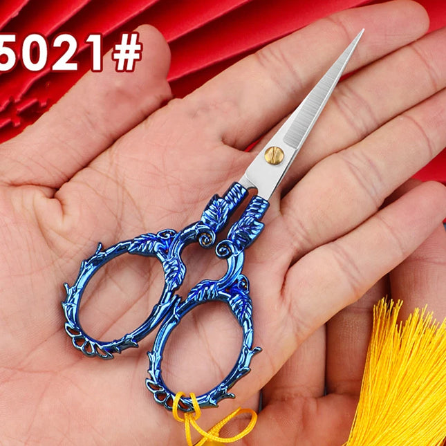 Stainless Steel Vintage Scissors Sewing Fabric Cutter Embroidery Scissors Tailor Scissor Cross Stitch Cutting Sewing Accessories