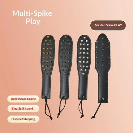 New 1Pc Queen Training Adult Games Sex Toys Husband Whip Toys Leather Rivet Clap Hand Flirting Spanking Alternatives