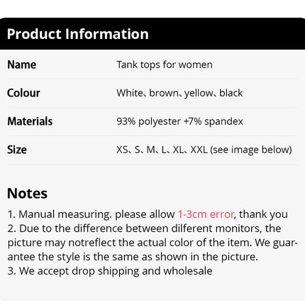 3/6 Pcs Ladies' Summer Korean Version Of Suspender Vest With Solid Color Foundation Joker Sexy Suspender Top Slim And Thin Teen