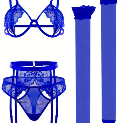 Sexy Lingerie Woman Lace Transparent Underwear Brief And Panty Sets Bra Kit Push Up Breves Sets Erotic lingerie Sexy Bras Sets