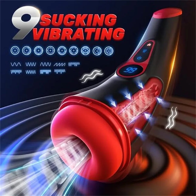 Automatic Sucking Heating Vibrating Male Masturbator Cup Sex Toy for Men Penis Pump Male Masturbators Masturbation Tools 18+