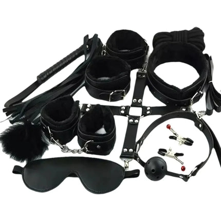 7/10Pcs Sex Toys For Women Cotton Rope Handcuffs Collar String Mouth Ceppi Whip Suit Offbeat Bondage Toys Adult Games Sex Shop