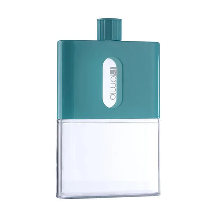 BPA FREE Travel Plastic Flat Water Bottle 500ml A6 A5 Paper Water Bottle Outdoor Flat Bottle Portable Pad Drink Bottles Flask