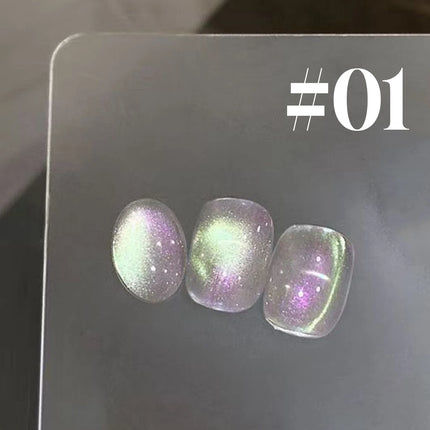 1-6PCS Popular Winter Internet Celebrity Hot-selling Northern Lights Cat Eye Magnet Gel Nail Polish Nail Art Nail Supplies