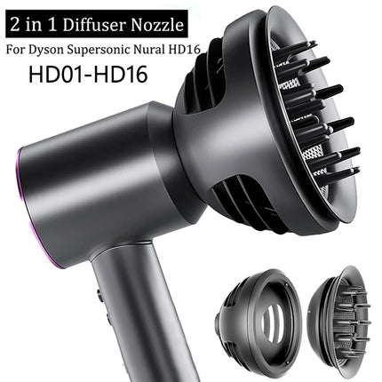 Hair Dryer Curling Attachment Upgraded Automatic Curling Nozzle For Dyson Supersonic HD16 Nural HD15 HD08 Hair Dryer Accessories