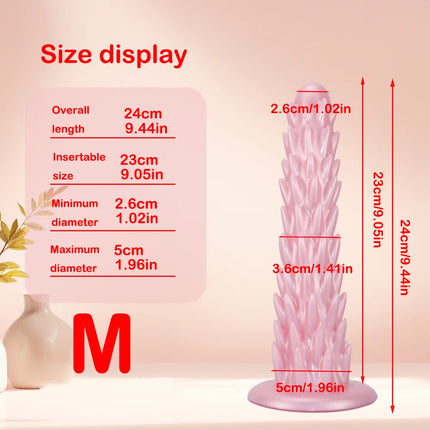 Long Monster Dildo Spike Butt Plug Fantasy Huge Dildos Silicone Soft Anal Dilator Prostate Massager Adults Sex Toy For Women Men