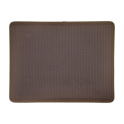 Cat Litter Mat Non Slip Big Pet Litter Box Filter Mat Double Layer Wear Resistant Waterproof Cat Litter Mat Pet Clean Supplies