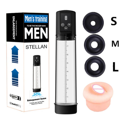 Electric Vacuum Penis Pump Sex Toy For Men Penis Extender Vacuum Pump Sucking LED Display  Adult Male Masturbator Men's Sex Toy