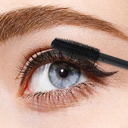 Mascara Long Lasting Waterproof Lengthens Eyelashes Extension Black Lengthening 4D Silk Fiber Cosmetics Eye Lashes Brush Tool