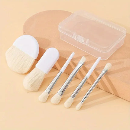 6pcs  Mini Makeup Brush Set Professional Portable Foundation Concealer Eyeshadow Powder Blush Brush Beauty Makeup Tools