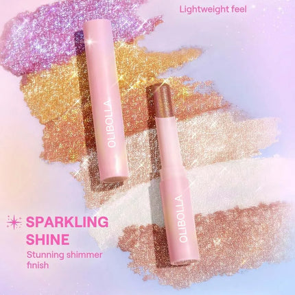 Water-like Jelly Eyeshadow Stick Pearlescent Glitter High-gloss Eyeshadow Crystal Shiny Multi-color Eye Shadow Highlighter Stick