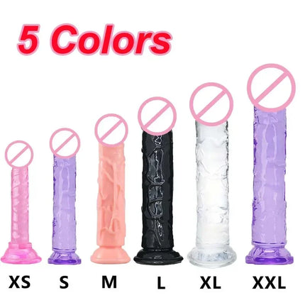 Wearable Strat on Penis Pants 6 Sizes Butt Plug Big Soft  Dildos Vaginal Masturbators Penis Suction Cup Dick Sex Toys for Women