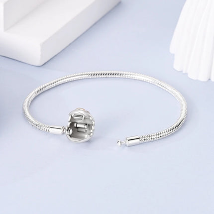 925 Sterling Silver Bracelets 17-20CM Original Leaf Clover Butterfly Heart Bracelet Fit DIY Charms Beads Fashion Women Jewelry