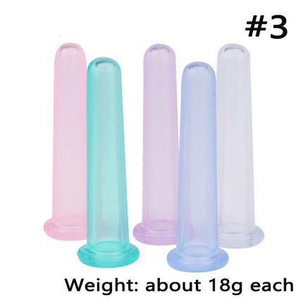 Silicone Vacuum Cupping Massage Jars Anti Cellulite Massage Facial Suction Cups Face Neck Lift Skin Scraping Guasha Anti Wrinkle