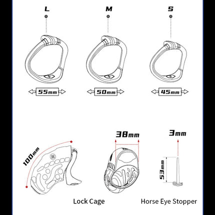 Intelligence Chastity Cage Men's Sm Conditioning Abstinence Plastic Penis Lock with Urethral Blockage Remote Control